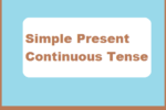 Simple Present Continuous Tense