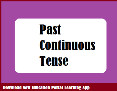 Past Continuous Tense